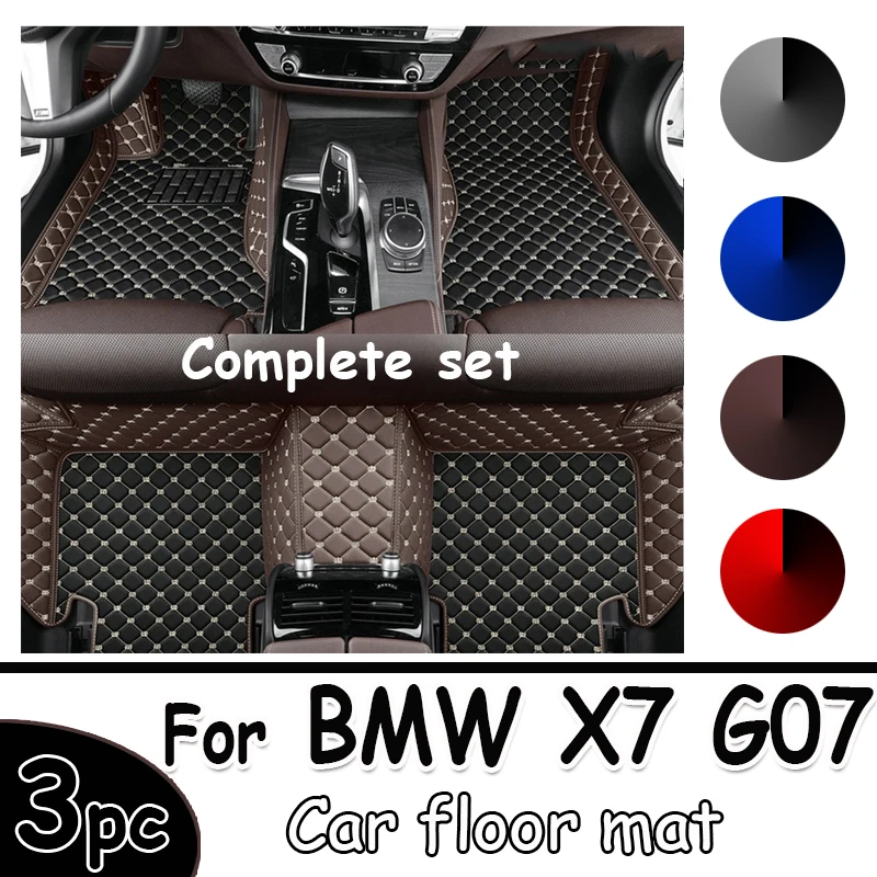 

Автомобильные коврики для BMW X7 G07 2018 ~ 2023, кожаные коврики на 7 сидений, роскошный кожаный коврик, устойчивый к грязи коврик, прочные коврики, автомобильные аксессуары 2019