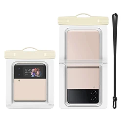 Waterproof TPU Phone Protector Pouch for Swimming and Underwater Use (Beige)