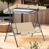 Swing Canopy Waterproof Garden Swing Seat Replacement Canopy Porch Swing Canopy for Patio Swing Garden Swing Outdoor 3