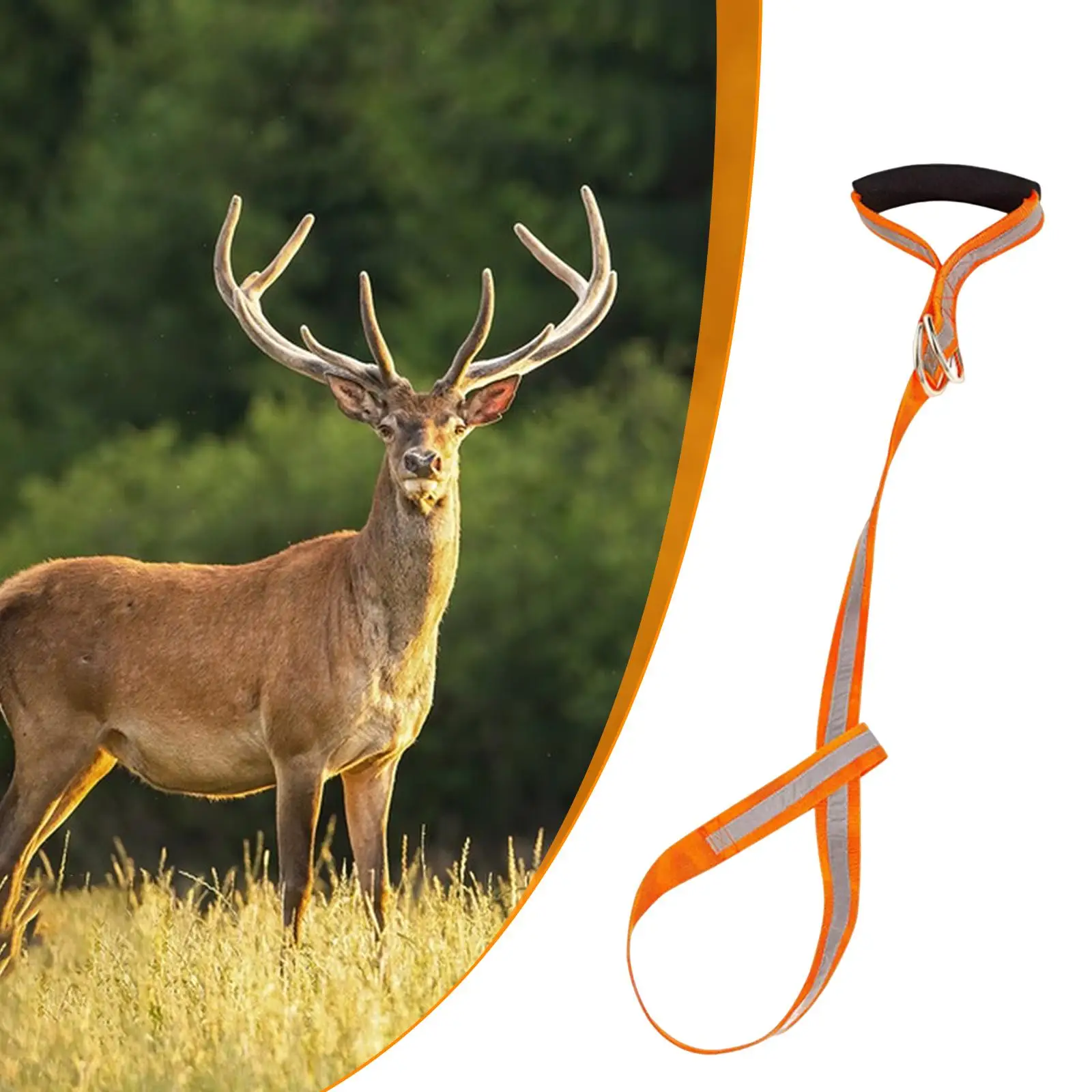 Deer Drag Durable with Comfortable Handle Multifunctional Portable Tow Rope for Farm Outdoor Equipment Hunting Accessories