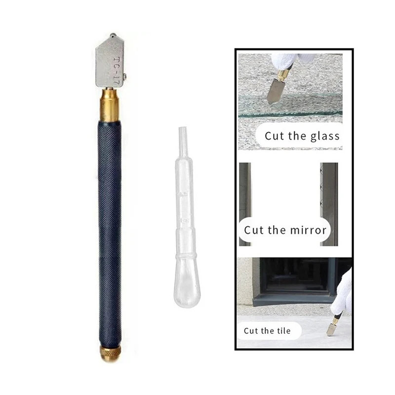 1PCS Oil Feed Carbide Tip Glass Cutter Toyo TC-17 For Glass/Tile Cutting glass cutter