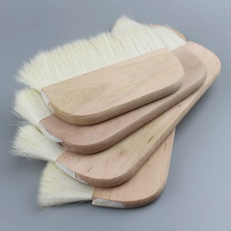 Large Brush Wall Paint Bristles Row Brushes Art Pen Wooden Cleaning Acrylic Paint Art Supplies 4
