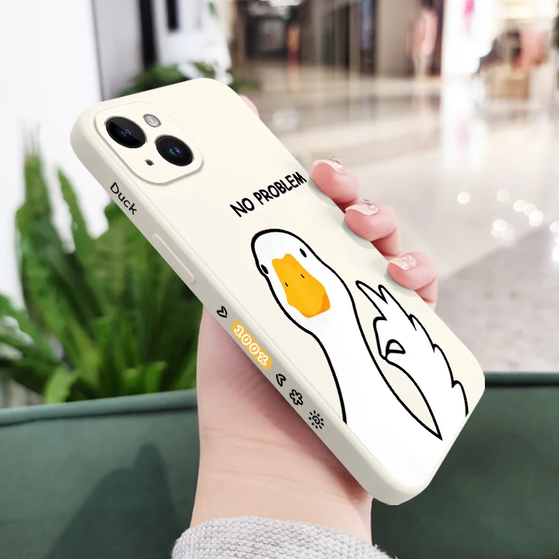 Charming Hello Duck Silicone Phone Case Cover