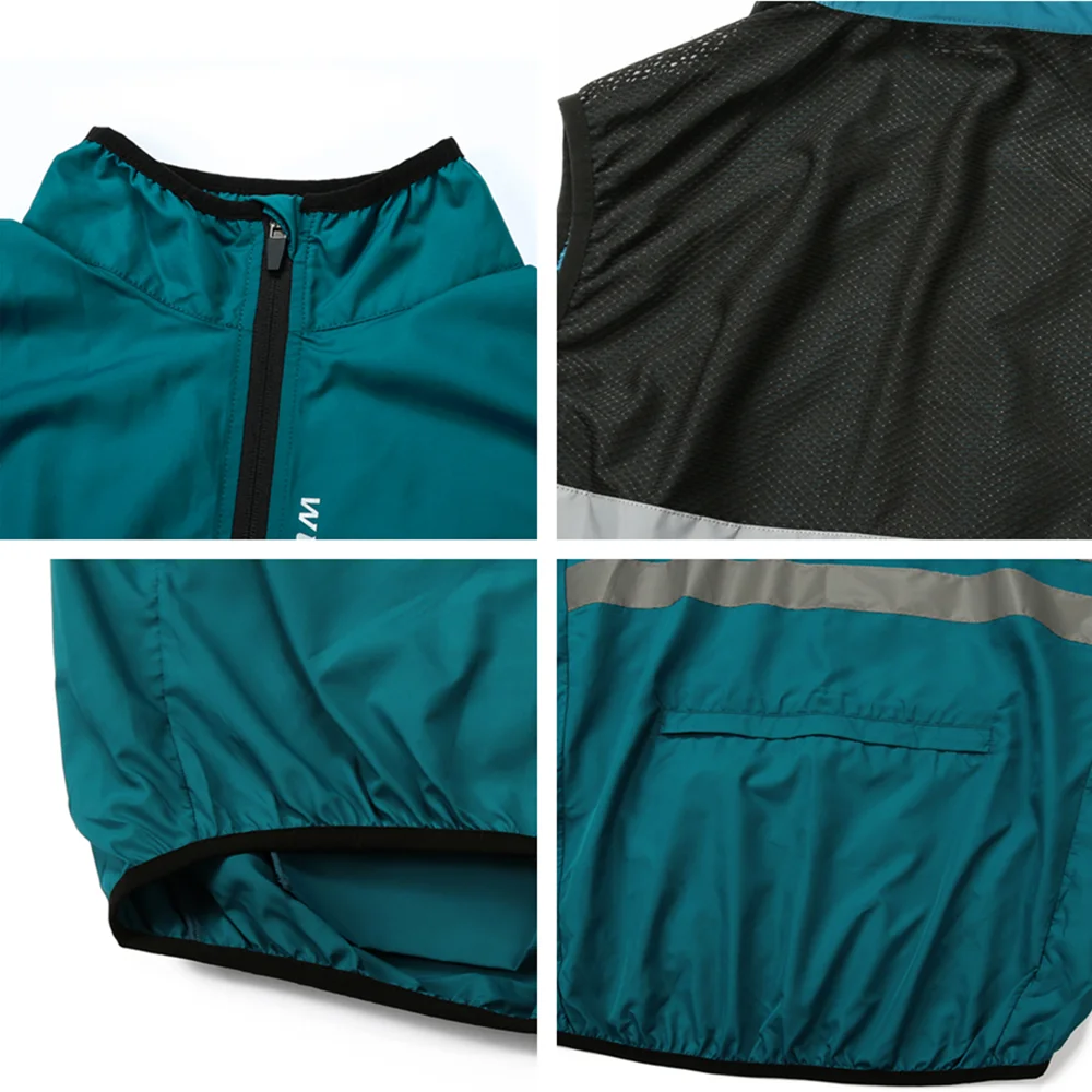 [On Sale] WOSAWE Men's Cycling Jacket Windbreaker Lightweight Reflective Jacket for Men Women Running MTB Bicycle Jersey