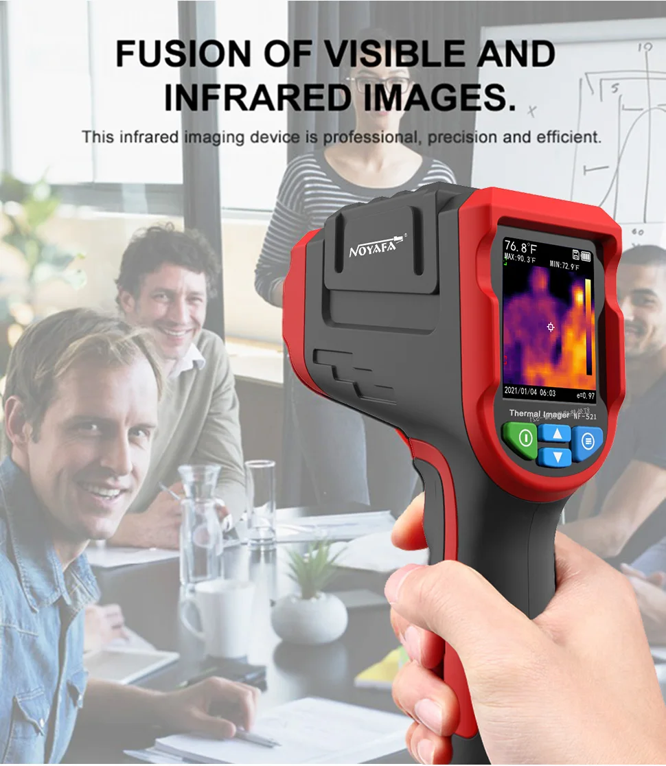 NF-521 handheld device showing ergonomic design
