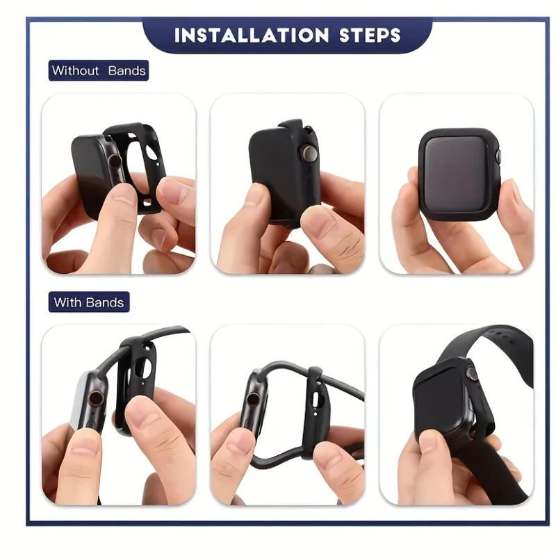 Premium Silicone Watch Case - Durable Accessory Bumper Protector Cover