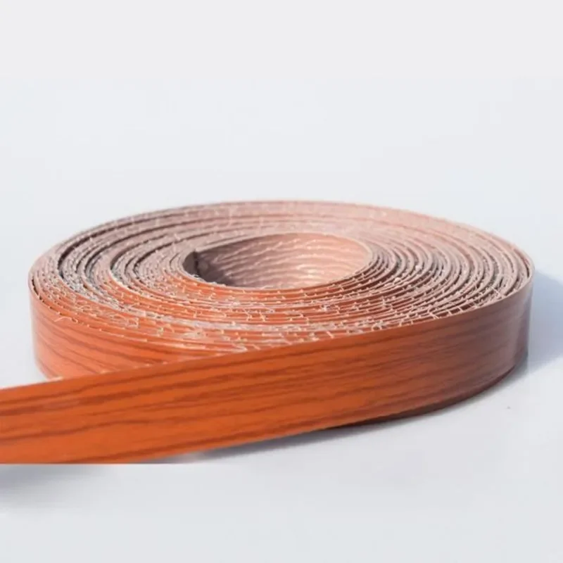 10M Hot Melt PVC Furniture edge banding strip sealing tape adhesive wood veneer sheet for Cabinet Desk Surface Edging Protector