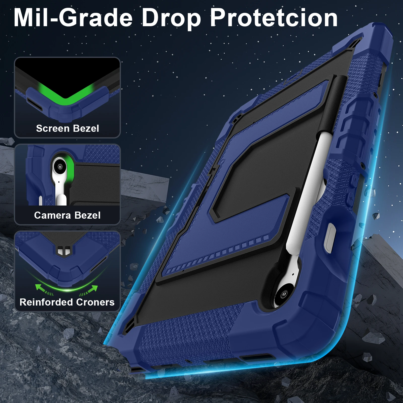 Heavy Duty Shockproof Stand Case