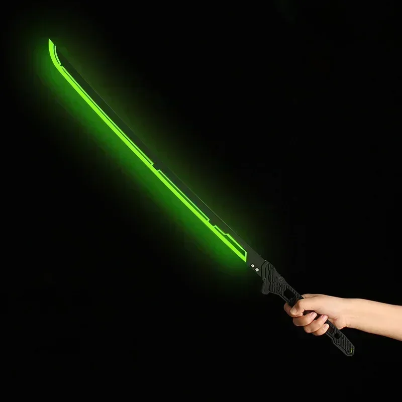 80cm Thermal Katana Melee Weapons Blade Science Fiction Game Peripheral Plastic Glow Weapon Sword Model for Cosplay Gifts Toys 4
