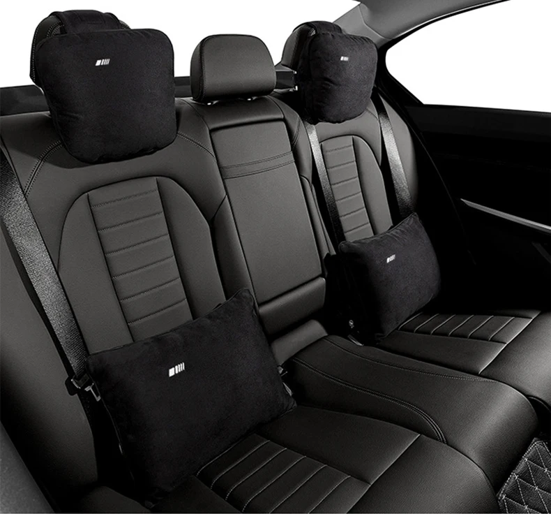 Car Seat Neck Pillow Headrest Lumbar Support Cushion Interior