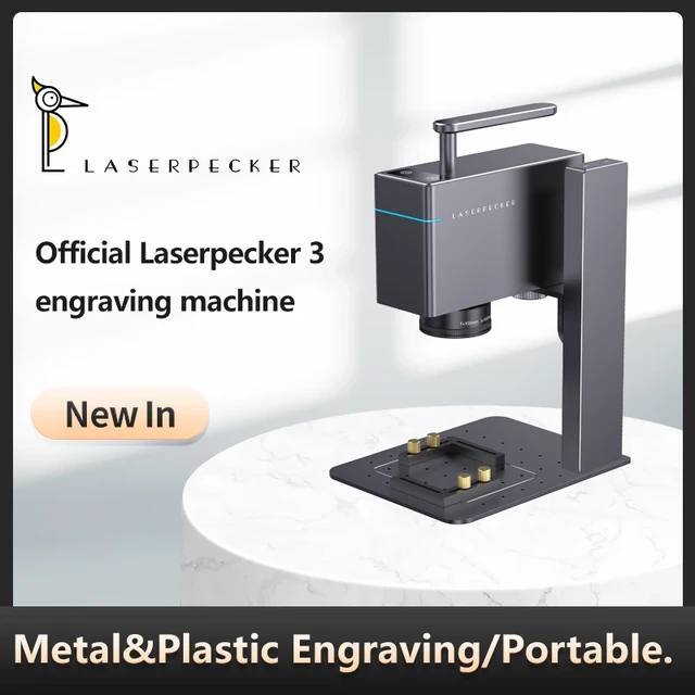 LaserPecker 3 Metal & Plastic Handheld Laser Engraving Cutting Machine,  LaserPecker L3 Auto-Adjusting Better Engraving Heights