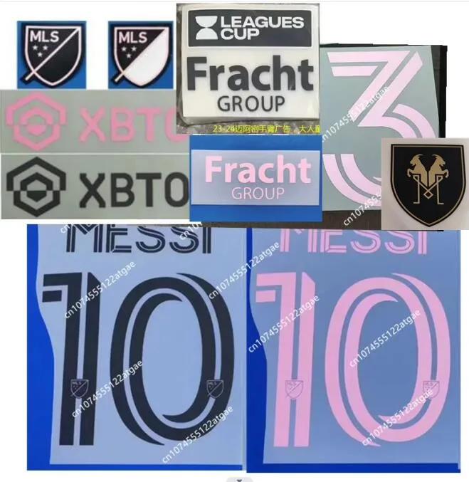 2023 MiAmi home away name number kit with chest sponsor sleeve patch