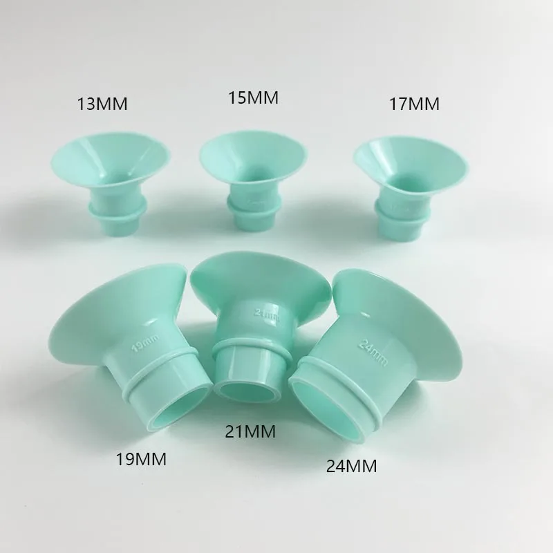 Green Silicone Flange Insert for 24 mm Flange Replacement of Breast pump accessories BPA Free