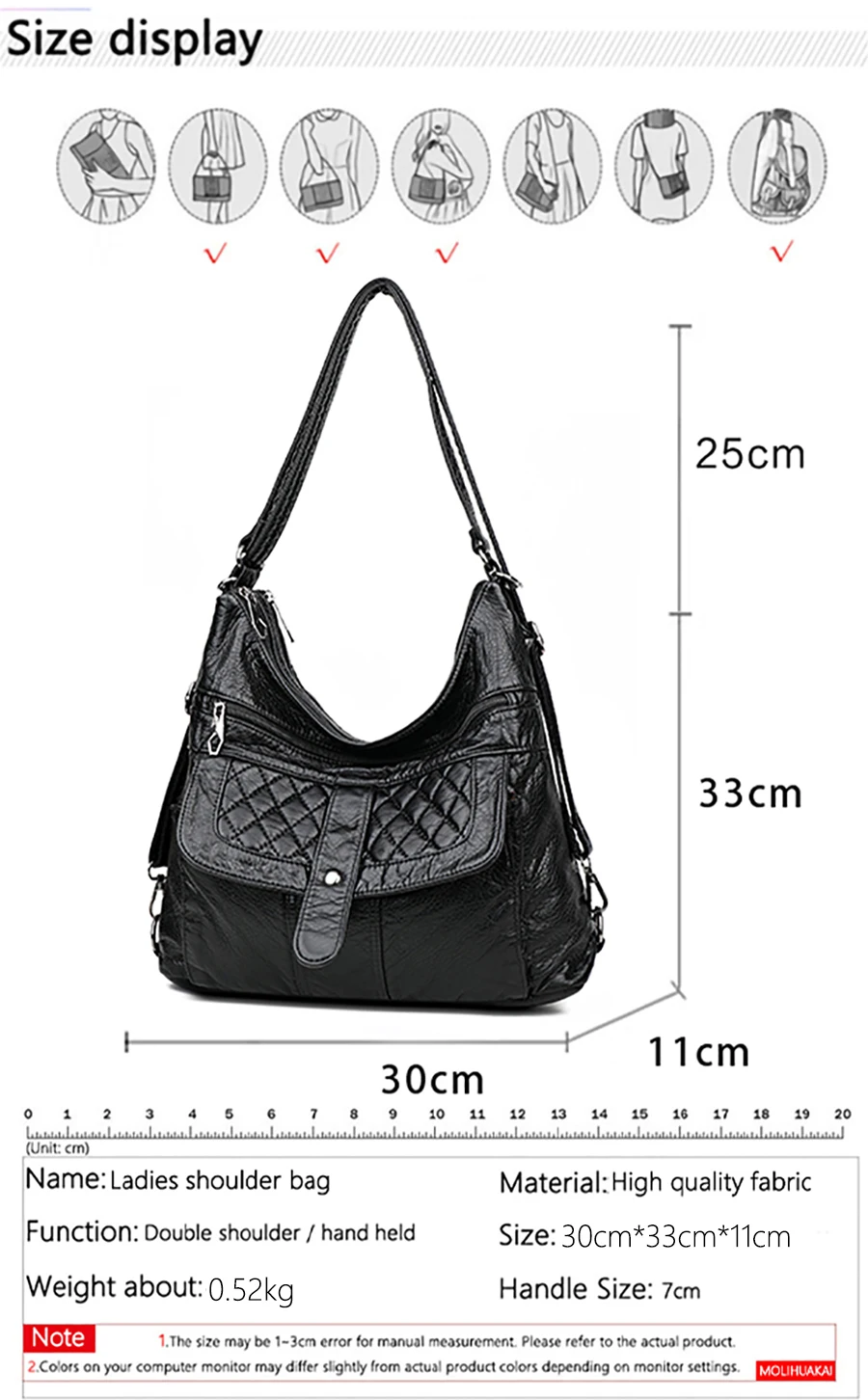 Multifunctional Ladies Backpack High Quality Leather Handbag Solid Color Fit Girl Shoulder Bag Anti Theft Ladies Travel Backpack