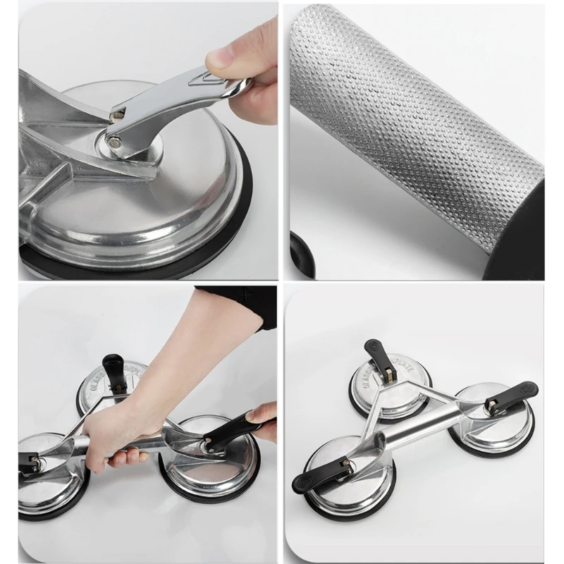 

Присоски, сверхмощная алюминиевая вакуумная пластина, ручка, держатель для стекла, крючок для подъема большого стекла/подъёмника