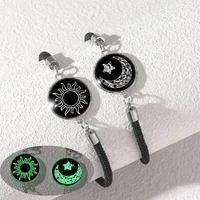 Luminous 2PCS/Set Stainless Steel Couples Bracelet For Women Lover Sun Moon Rope Charm Friendship Party Valentine Jewelry Gift - Image 2
