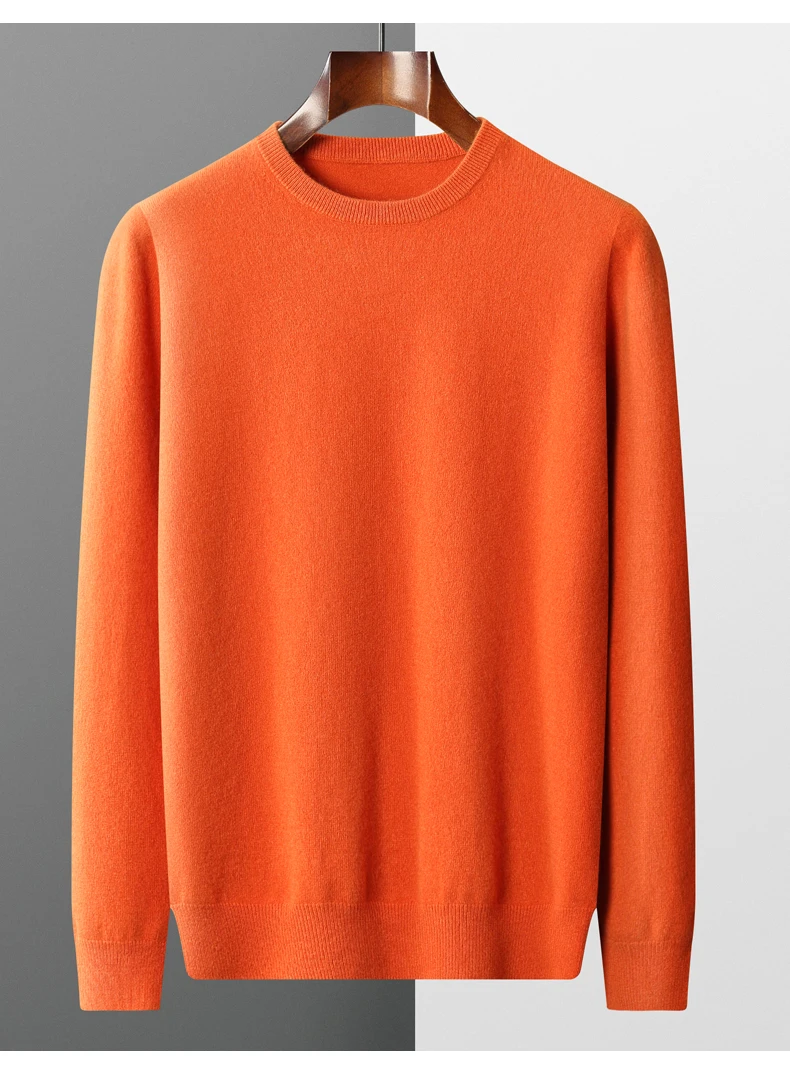Pull Homme Bergati Col Rond - Laine Sensation - Multicolore - NEUF