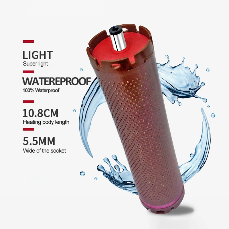 10pcs/set 24V Single Hole Digital Hair Rollers Light Weight Waterproof Heat Curlers Perm Hot Curling Bars Rods Rubberbands 1853