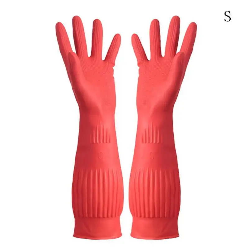 長持ちする再利用可能なゴム製食器洗い用手袋、滑り止め付き家庭用掃除用手袋、キッチン、家事、食器、車、ガーデニング作業用手袋