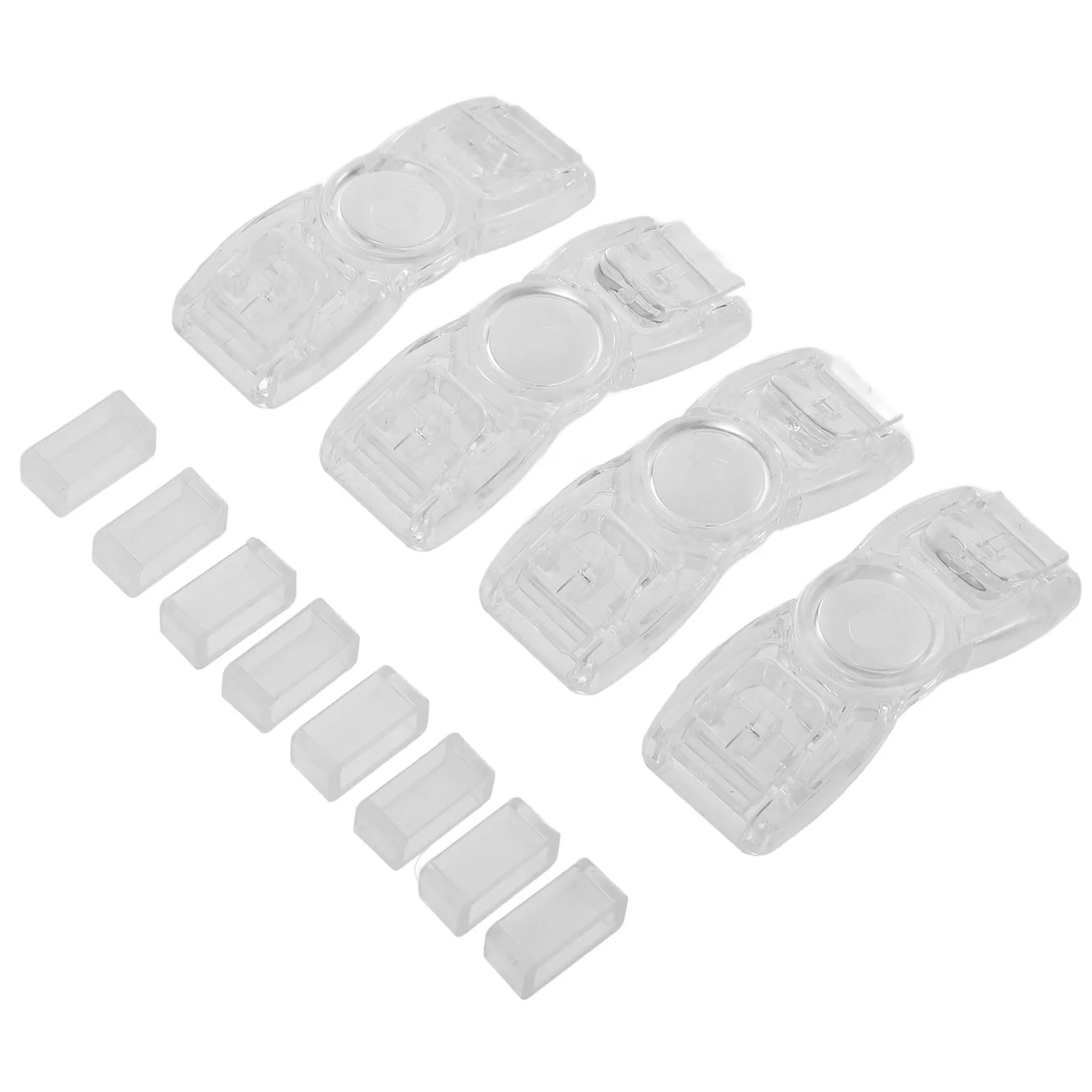

4 Pcs Swimming Goggles Accessories for Plastic Buttons Supply Must Have Strap Buckles