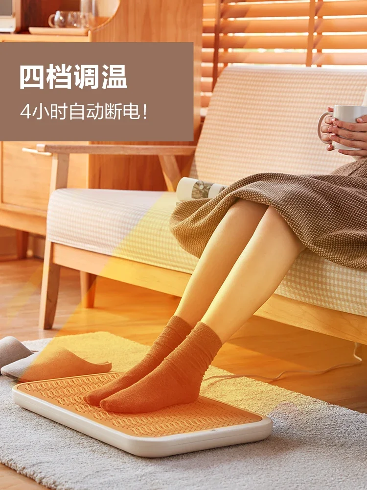 Little bear electric heater heater graphene bedroom home office energy-saving oven foot warmer heater fan Fireplaces 5