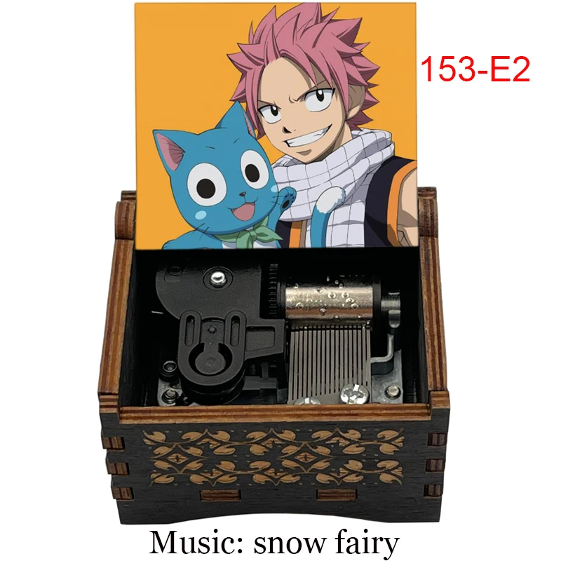 18 NOTE wind up mechanical Snow fairy from Fairy Tail Music Box for anime fans friends birthday gift home office decoration 5
