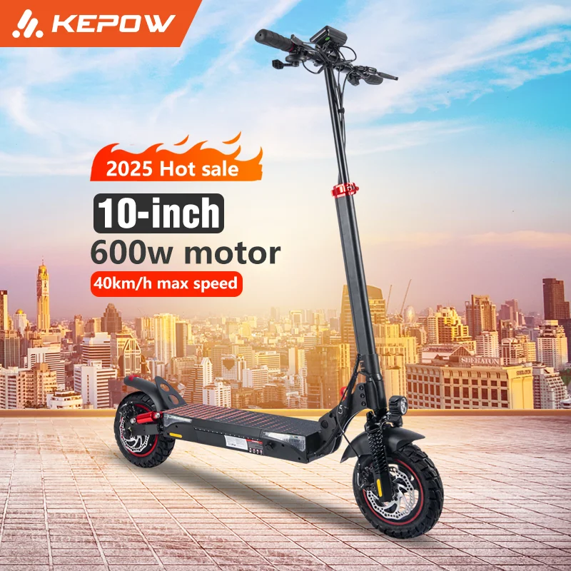 600W Electric Kick Scooter 10 Inch Off-Road 40KM/H 60KM Range 48V