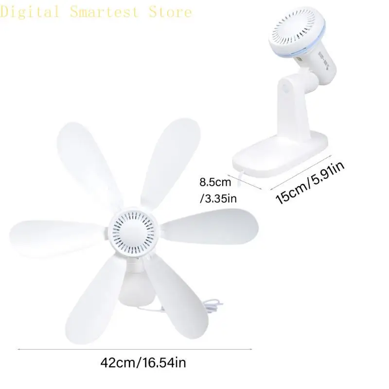 85AA 벽 마운트 욕실 팬 단일 속도 USB 전원 팬 공간 제한 환경 긴 코드 262cm