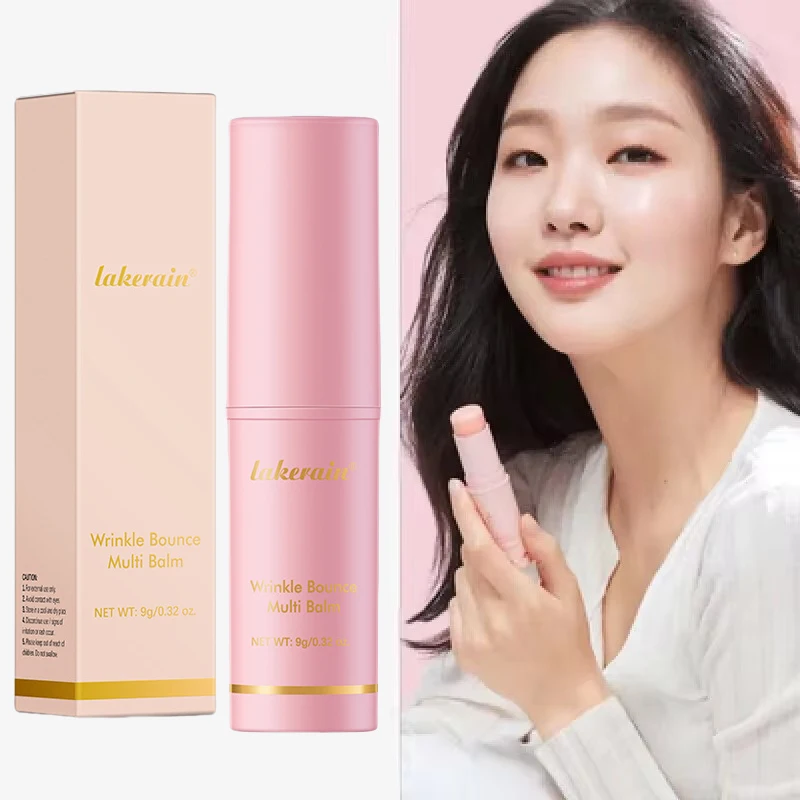 Eye Cream Korean Bounce Multi Balm Collagen Pink Stick For Face Lifting Deep Moisturizing 1/3/5pcs