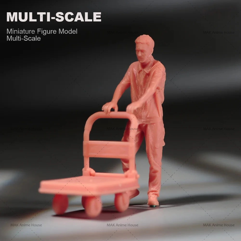 Miniatures 1/64 1/43 1/87 1/24 Figure Car Repairman's Workstation Checks The Car For Refueling Doll Model Home Scene Car Toys image 33