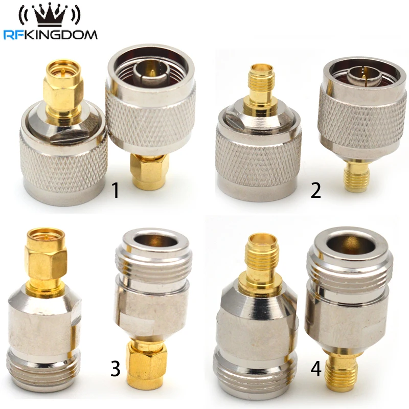 2 PZ Connettore RF N Spina maschio Pin maschio a F