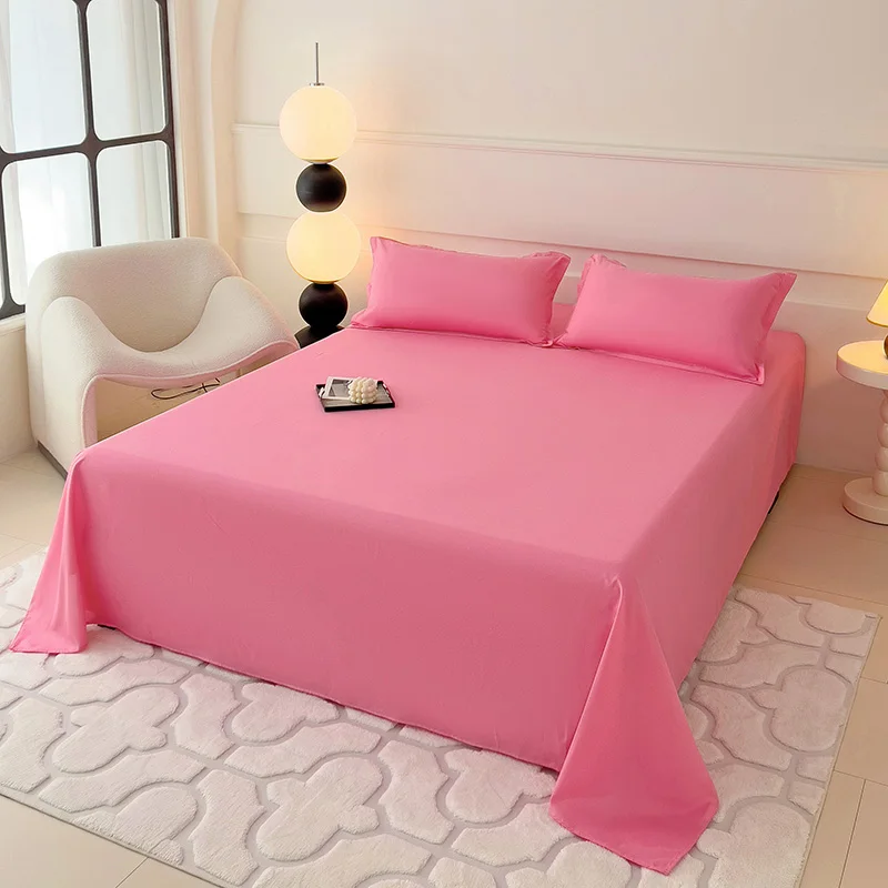 Draps plats de couleur unie