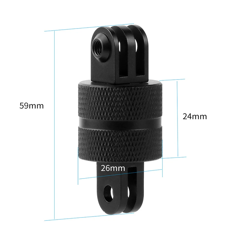 Aluminum Alloy Adapter Metal Tripod Mount Holder For GoPro Hero 13 12 11 10 9 SJCAM Insta360 DJI Osmo Action Camera Accessories