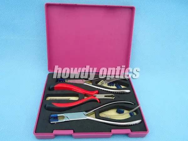 No.8930 Quality plier set for rimless frames pliers set for