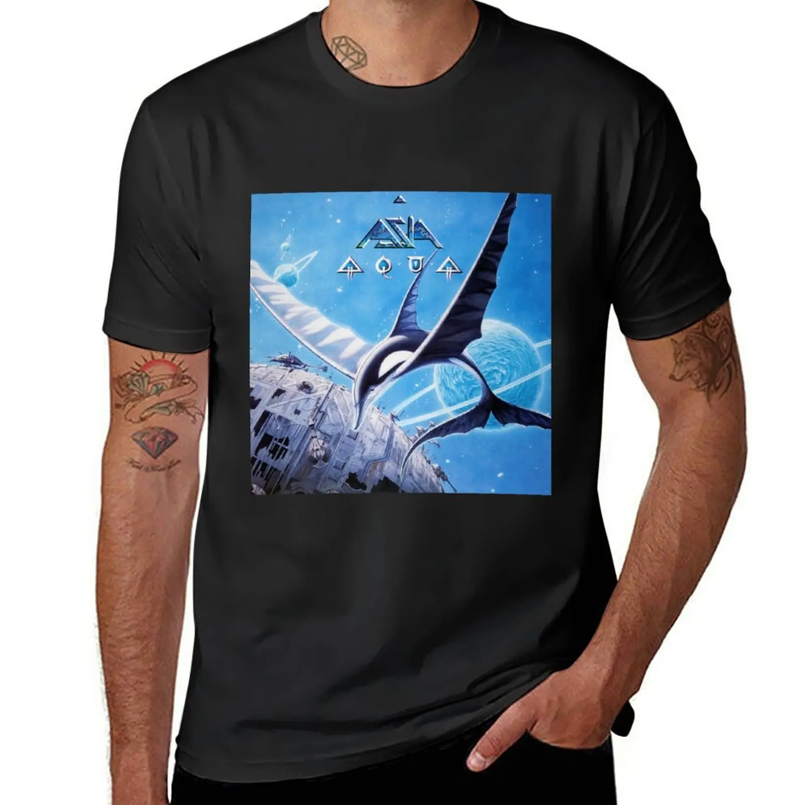 

Asia aqua T-Shirt tees oversizeds customizeds designer t shirt men
