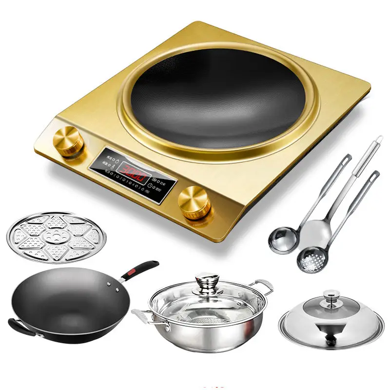 

Concave induction cooker household 3500W high-power energy-saving stir frying large firepower