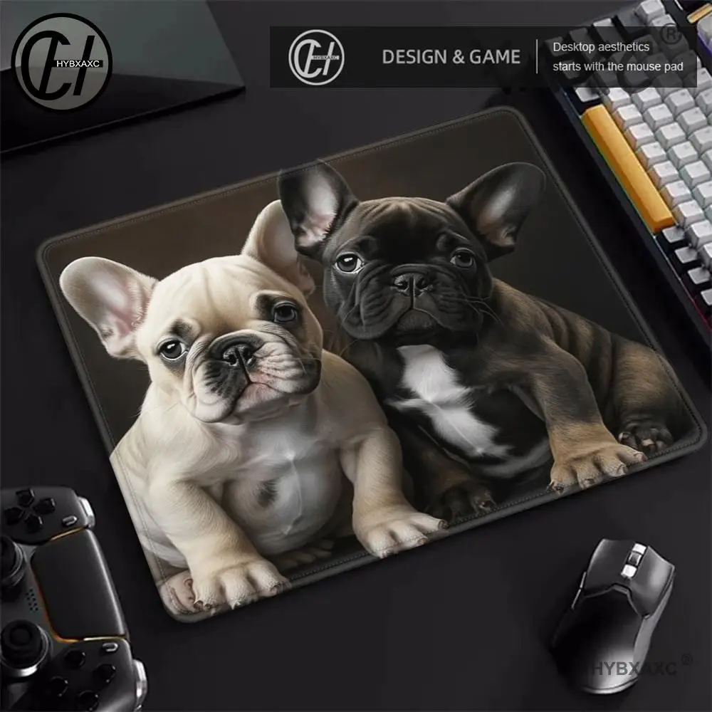 Durable Mouse Pads French Bulldog Dog Mouse Pad Gaming Table Pad Anti Slip Rubber 18*22cm For Men And Women
