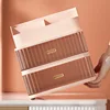 Luxury Makeup Organizer Cosmetic Storage Box Drawer Type Lipstick Skincare Makeup Brush Holder Desktop Make Up Container 5