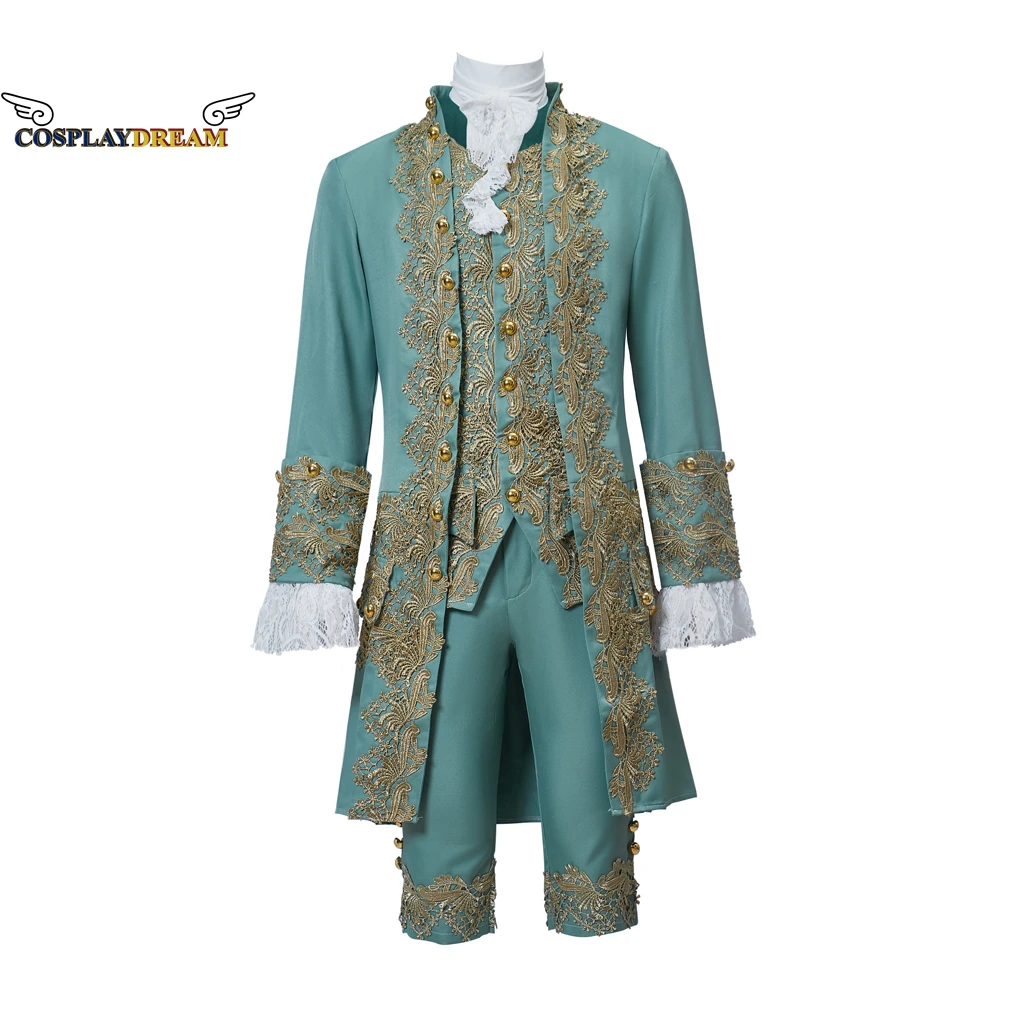 thumbnail image 1 of Traje de cosplay de caballero británico del siglo XVIII para hombre, traje victoriano renacentista Tudor, traje de María Antonieta, traje rococó para hombre, 1 of 5