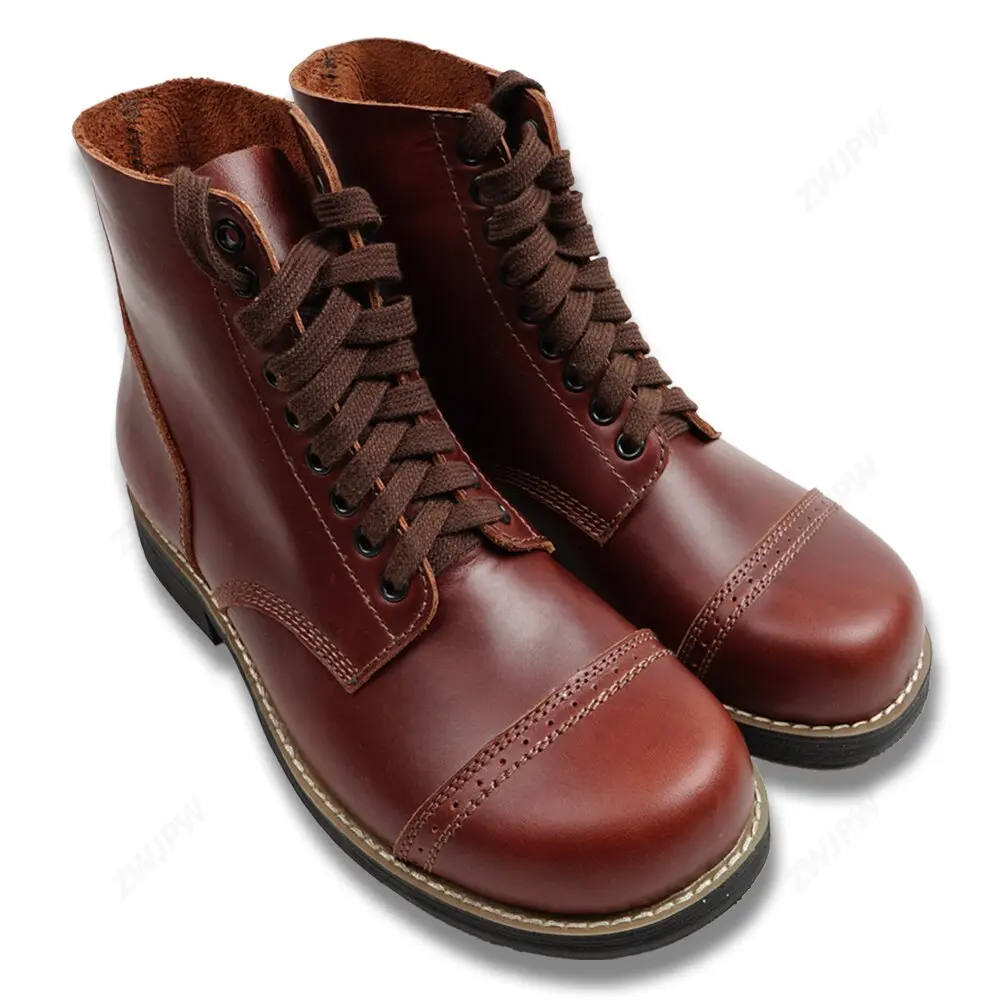 WW2 US ARMY BOOTS LEATHER BOOT SHORT GANG OUTDOORS BOOT HIGH QUALITY-US/406103