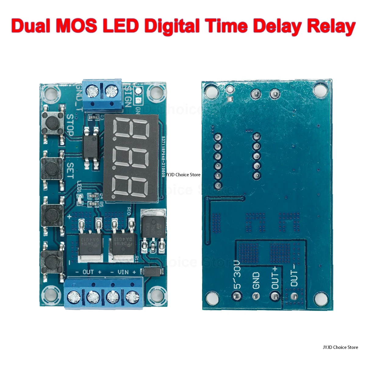 DC 5V-36V Trigger Cycle Delay Timer Switch Relay Module LED Display Adjustable