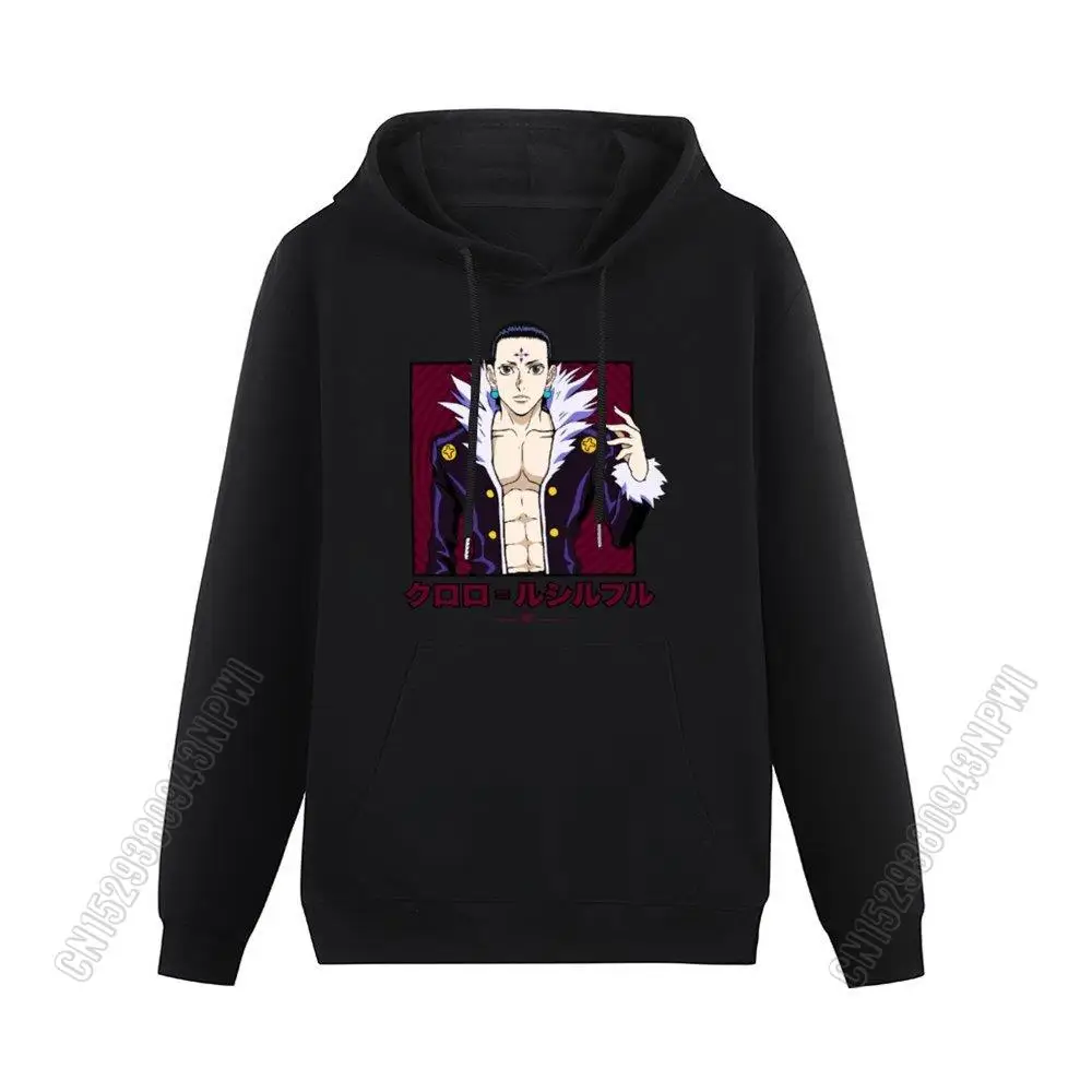 

Классический пуловер с капюшоном HXH CHROLLO, Мужская толстовка Hunter X Hunter, Толстовка свободного кроя с капюшоном манга, аниме, одежда
