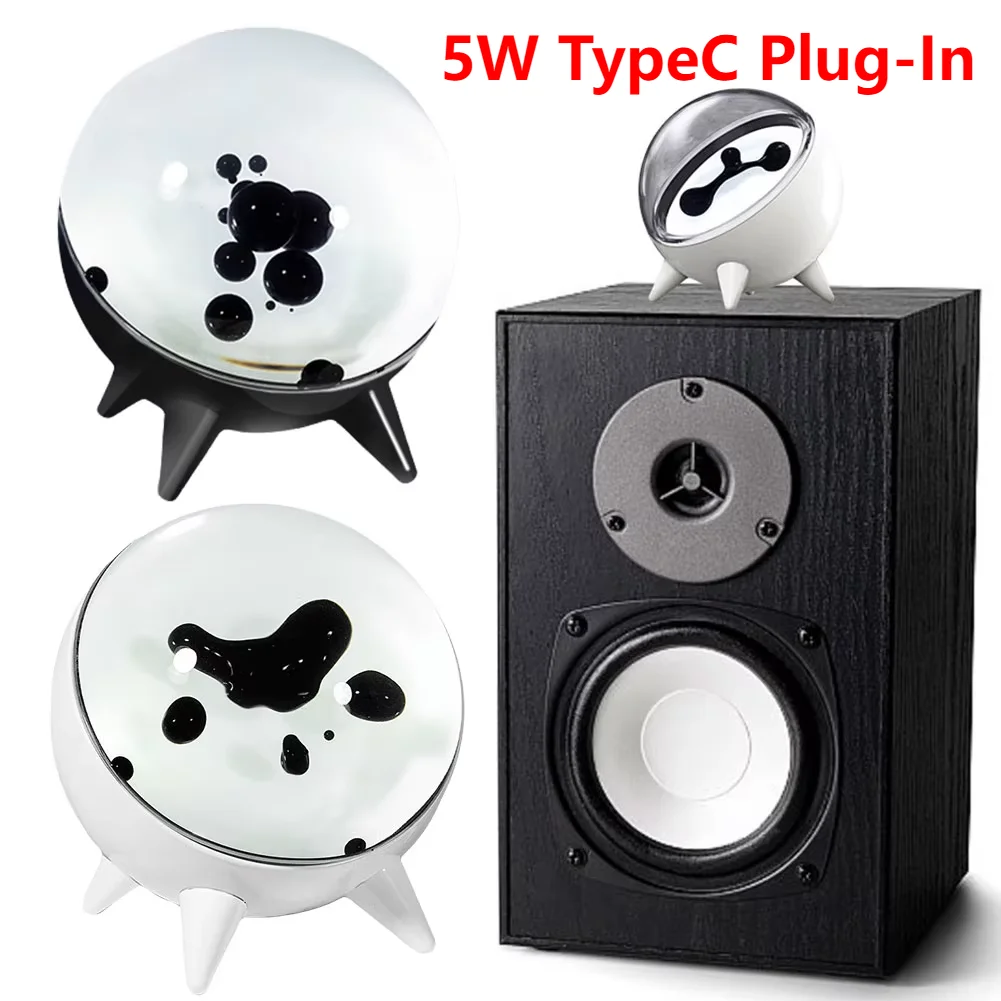 磁性流体スピーカー、ポータブル磁性流体リズムランプ、360°サラウンド