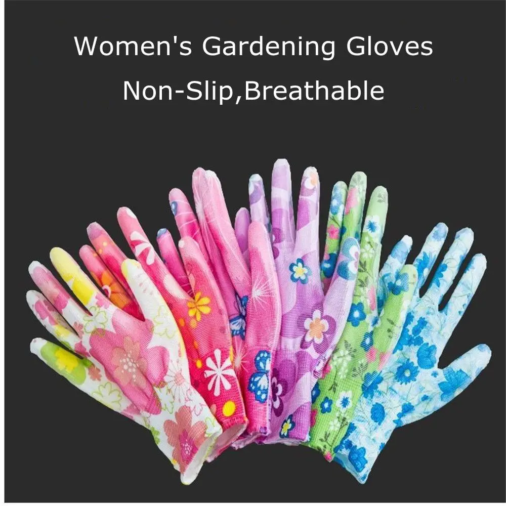 

Planting Yard Cleaning Palm-Coated Floral Garden Gloves Women Non-Slip Working Gloves Non-Slip Household Labor Protection Gloves