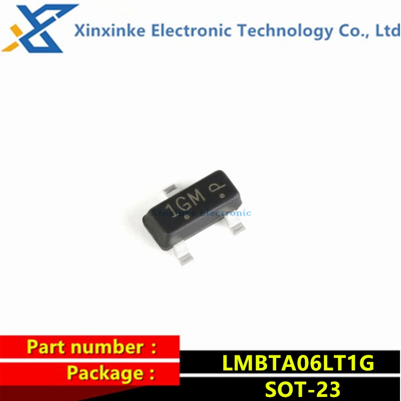 100PCS LMBTA06LT1G 1GM SOT-23 80V 500mA SMD Transistor