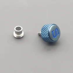 Enhanced Watch Case Crown with S Logo - Polished Finish in Silver, Gold, Rose, Black, Blue (C3)