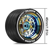 INJORA CNC Aluminium One-handed Control Steering Wheel for TQI DX3 NB4 4PV 7PX 10PX Transmitter 2