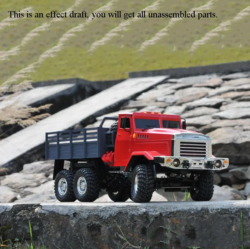CROSS RC Model 1/12 KC6L Truck Off Road Military Car 6*6 KIT Motor Metal Hubs TH10489 4