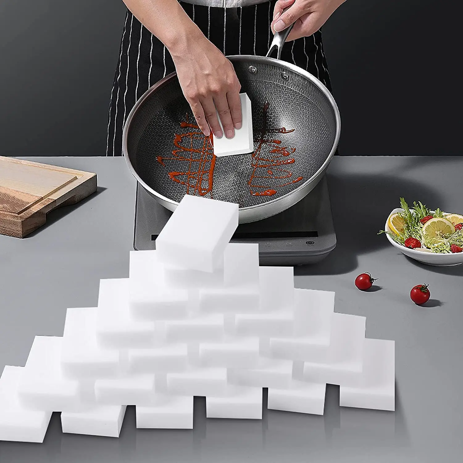 Magic Melamine Sponge Cleaning Dishwashing for Kitchen Bathroom Reusable Washable Nano Sponge Melamine Dishes Wash Kitchen Tools