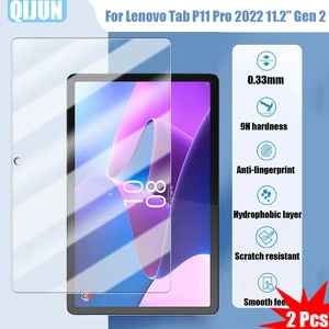 Tablet Tempered glass film For Lenovo Tab P11 Pro 11.2" 2022 Gen 2 Explosion proof and Scratch Proof resistant waterpro 2 Pcs